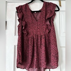 LOFT Pattern Tank Blouse